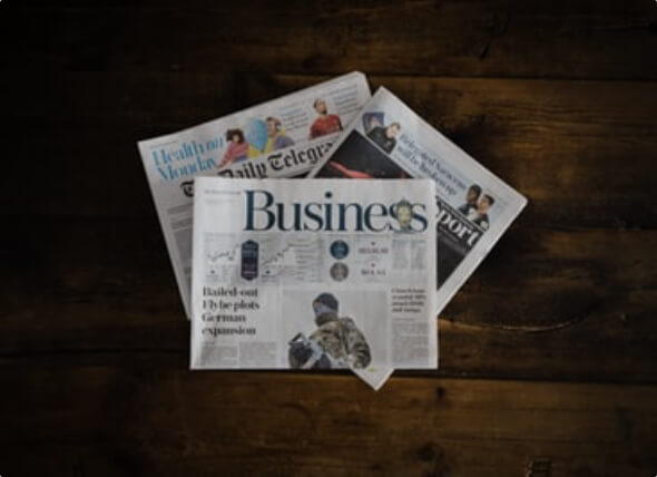 Jornais em diversos formatos